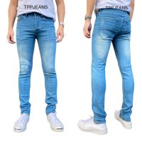 TPPJEANS Winsmans Skinny Light Denim กางเกงยีนส์ยืดชาย ทรงสกินนี่ สีบลูฟอก ทรงสวย ผ้ายืด ผ้าใส่สบาย  เป้ากระดุม Size 28-36 รับชำระปลายทาง