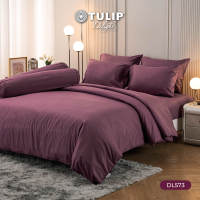 (NEW) TULIP ชุดเครื่องนอน ผ้าปูที่นอน ผ้าห่มนวม รุ่นTULIP Delight สีพื้นอัดลาย DL573 มีลายนูนเบาๆ บนเนื้อผ้าสัมผัสได้