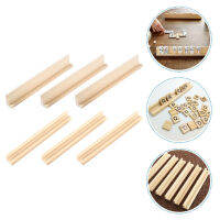 Teniron 6PCS Wood Domino Rack Holders Domino Support Racks Holders Organizer