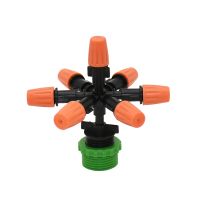 [HOT] ชาย1/2 3/4 Water Mist Sprinkler หัวฉีด7-Way Garden Sprayer หัวฉีดสำหรับ Garden Greenhouse ชลประทานอุปกรณ์เสริม1ชุด