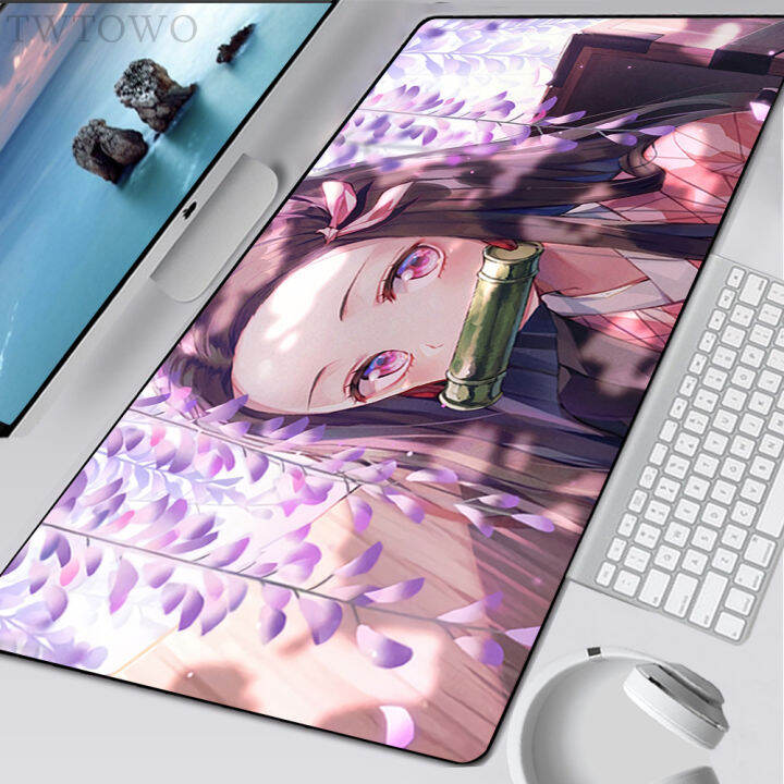 mouse-pad-gamer-xxl-new-custom-hd-mousepads-keyboard-pad-demon-slayer-kamado-nezuko-laptop-natural-rubber-soft-gamer-table-mat