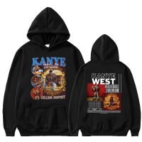 Rapper Kanye West College Vintage Hoodie Men Women Casual Fleece Hooded Sweatshirt Fashion Hip Hop Oversized Streetwear Hoodies Size Xxs-4Xl