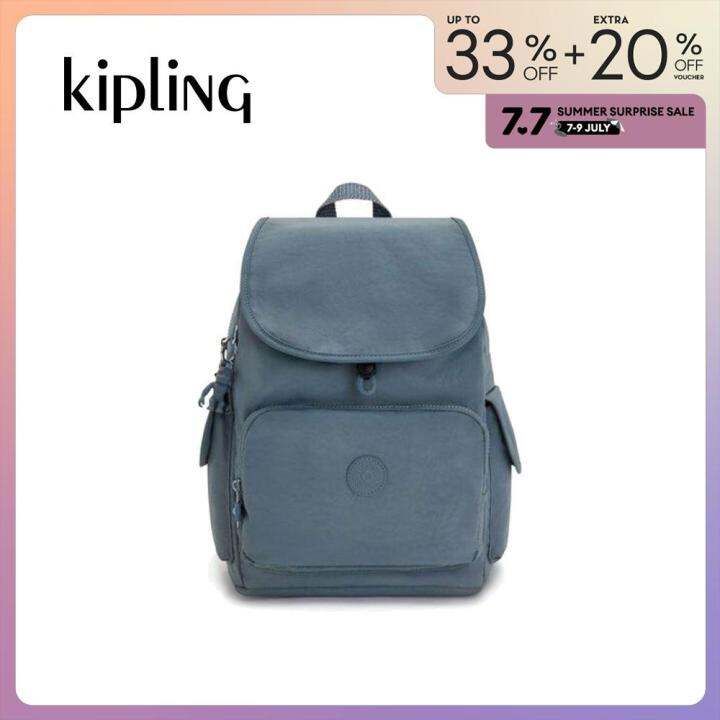 Kipling CITY PACK Brush Blue Backpack Lazada Singapore