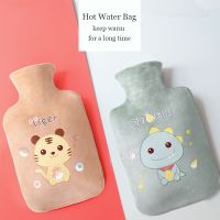 ◈✻ 1000ML Hot Water Bag Cartoon Plush Bear Winter Hot Water Bottle Velvet Portable Student Hand Warming Cute Warm Water Bags