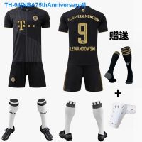 ๑✟ NBA75thAnniversary4 Bayern jersey 21/22 Bayern away game black football jersey No. 9 Lewandowski No. 25 Muller game uniform custom