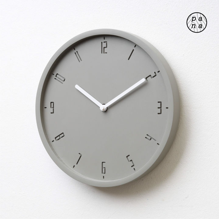 pana-objects-timy-c-elementary-grey-นาฬิกาแขวนผนังไม้