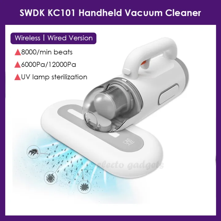 【Philippines Stock】SWDK KC101 Wireless/Wired Handheld Vacuum Cleaner with UV lamp sterilization