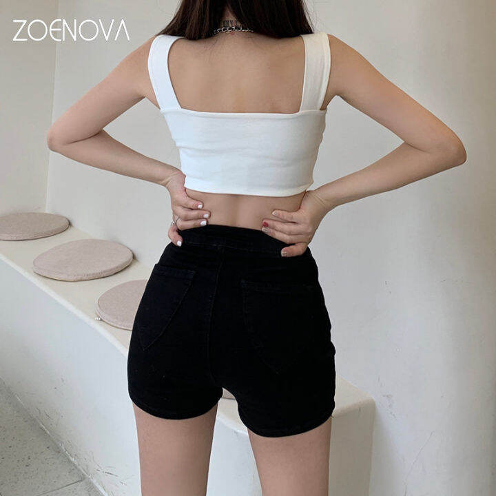 zoenova-sexy-amp-club-high-waist-peach-hip-denim-women-s-summer-2023-new-tight-corset-shorts-european-style-y2k-black-blue-coffee