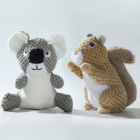 กระรอกตลก Koala Plush Dog Squeaky ของเล่นสุนัขขนาดใหญ่ขนาดเล็ก Interactive กัดของเล่นสัตว์เลี้ยงอุปกรณ์เสริม Supplies2023