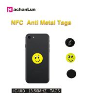 5/10ชิ้น NFC 13.56Mhz S50เขียนได้ IC UID ป้องกันการรบกวนโลหะป้ายการ์ตูนสติกเกอร์ฉลากบัตรคีย์การ์ดแบบพรอกซิมิตี้สำหรับเครื่องอ่านการ์ดเครื่องถ่ายเอกสาร RFID NFC