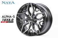 ล้อแม็กใหม่ ขอบ18 -  COSMIS รุ่น ALPHA-5- สีดำเงิน - ขอบ18 x 8.0 x 8.0 x 5รู112/114.3 ET42/42 - ส่งฟรี Kerry Express - กรุณาสอบถามสต็อกก่อนกดสั่งซื้อ