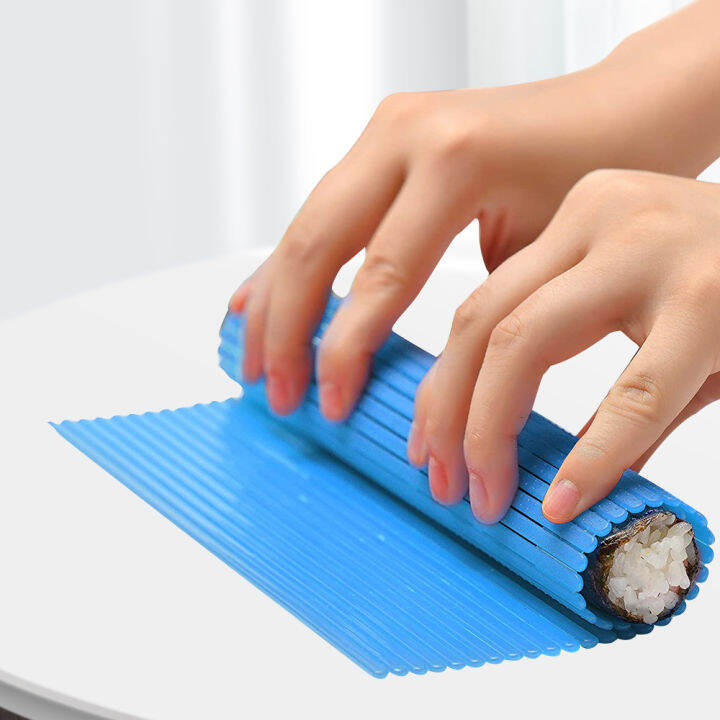Kitchen Blue Sushi Rolling Mat NonStick Sushi Making Tool Japanese