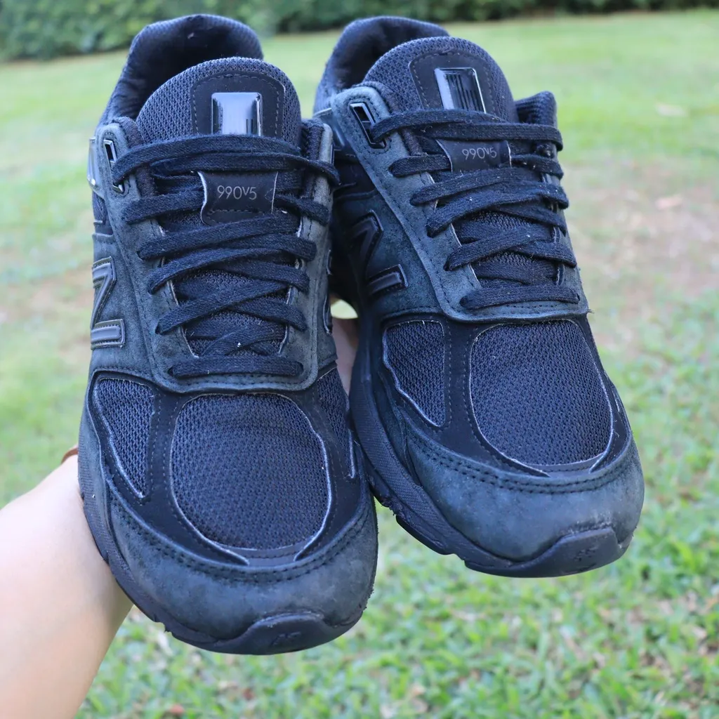 ส่งฟรี! New Balance 990v5 A Triple Black Makeover Style M990BB5