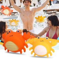 Cartoon Cute Silicone Crab Water Bomb Toys Swimming Pool Water Playing Crab Bomb Reusable Beach Splash Balloons For Kids Gifts