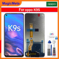 MagicMeta หน้าจอ LCD 6.59นิ้วของแท้สำหรับ PERM10 K9s Oppo หน้าจอ LCD อะไหล่ชิ้นส่วนจอสัมผัสแอลซีดีของเครื่องแปลงดิจิทัลสำหรับหน้าจอ PERM10 K9S OPPO