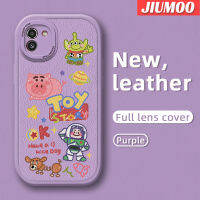 JIUMOO เคส A03s ปลอกสำหรับ Samsung A03ลายการ์ตูนหุ่นยนต์ของเล่นน่ารักดีไซน์ใหม่เคสซิลิโคนนิ่มเคสใส่โทรศัพท์หนังกันกระแทกเลนส์กล้องถ่ายรูปเคสป้องกันรวมทุกอย่าง