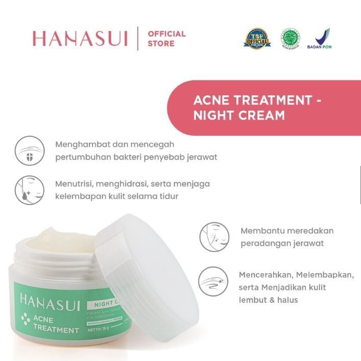 HANASUI Acne Treatment Night Cream | Lazada Indonesia