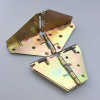 2PCS Folding Hinge Cross Spring Hinge Table Top Flip 180 Degree Folding Round Table Butterfly Hinge Hardware