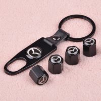 Style High Quality Car Wheel Tyre Air Valve Caps with Key Chain Set for Mazda hui