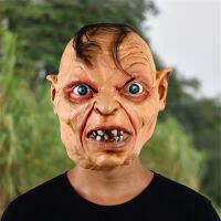 ผู้ใหญ่ gollum หน้ากากภาพยนตร์คอสเพลย์เครื่องแต่งกาย props ฮาโลวีนชุดแฟนซีปาร์ตี้สยองขวัญหน้ากากเทศกาลเทศกาล props หมวกกันน็อก.