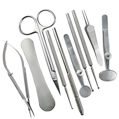 1Set Stainless Steel Meibomian Gland Granuloma Clamp Palpebral Gland Massage Tweezers Ophthalmic Eye Surgery Tools Kit