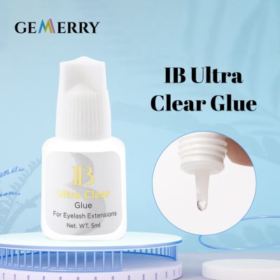 1 bottle Original I-BEAUTY Ultra Clear Glue IB Eyelash Extension Transparent Glue Long Lasting Tasteless 3s Slow Dry  Korea Glue Adhesives Tape