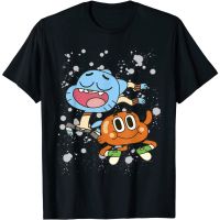 Cn the Amazing World of Gumball &amp; Darwin Paint Splatter T-shirt for Adult 2023 new popular