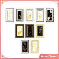 เคสโทรศัพท์การ์ดอวยพรสมุดบันทึกสติ๊กเกอร์สำหรับเฟรมแบบกลวง Moon Queen 10ชิ้น