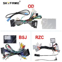 SKYFAME Car 16pin Wiring Harness Adapter Canbus Box Decoder Android Radio Power Cable For Volvo S60 XC60 V60