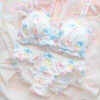 【hot】☬✵✿  and Panties Set Porno Wirefree Soft Intimates Kawaii Nightwear