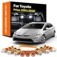 สีขาว Ice Blue LED ภายในสำหรับ Toyota Prius 2001 2004 2009 2010 2015 2020 Canbus รถในร่มโดมอ่านแผนที่ Trunk Light Kit