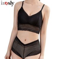 Summer Ultrathin Sexy Lace Women Bra Set Padded Wire Free Female Tube Top with Boyshorts Ladies Brassiere Set Bralette Lingerie