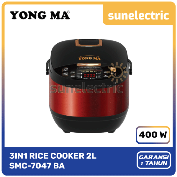 Yong Ma SMC7047 Rice Cooker Magic Com Anti Lengket 3in1 Kapasitas 2