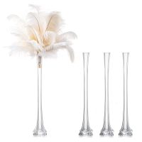 Tall Clear Glass Vases for Wedding Centerpieces 20 Vase Set of 4