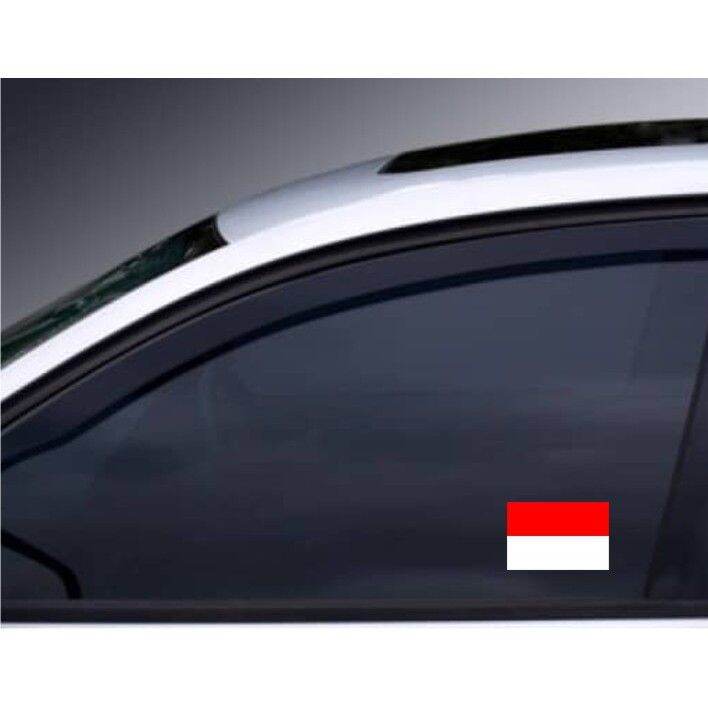 CUTTING STICKER MOBIL BENDERA MERAH PUTIH STIKER KACA BODY MOBIL KEREN