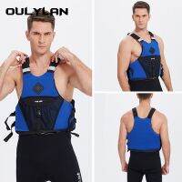 Oulylan Neoprene Life Jacket Portable  Buoyancy Vest Front Pocket Fishing Surfing Vest Surfing Sail Swimming Life Vest  Life Jackets