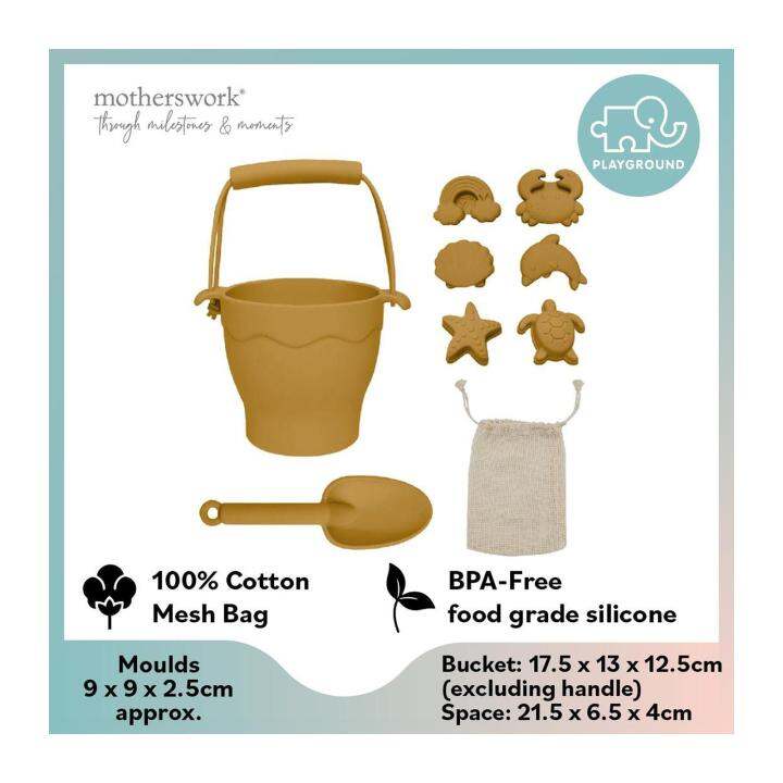 Playground Kids Silicone Bucket And Spade Set Sunshine Lazada Singapore