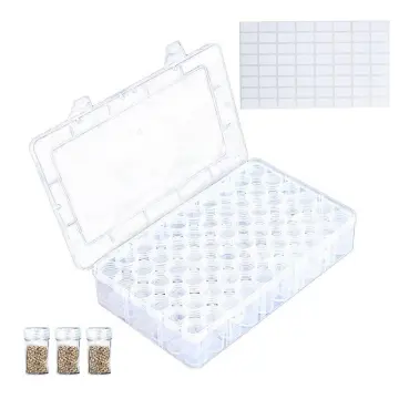 60/24 Slots Transparent Plastic Seed Storage Box Organizer With