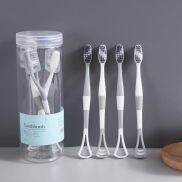 Hộp 8 chiếc bàn chải đánh răng 2 in 1 có dụng cụ cạo lưỡi