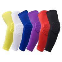 1 PC Honeycomb Sports Elbow Support Training Brace Protective Gear Elastic Arm Sleeve Bandage Pads Basketball Volleyball