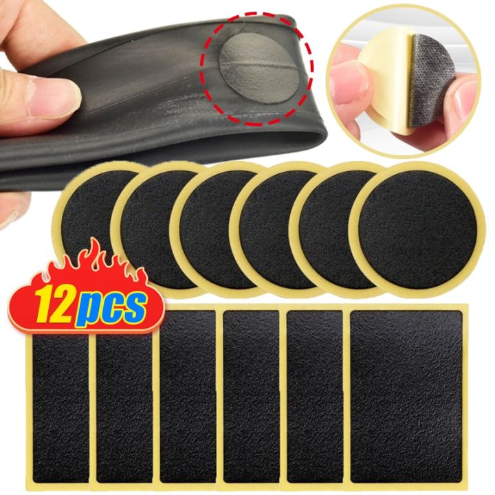 12pcs-car-motorcycle-tire-repair-patches-car-tire-repair-tools-glue-free-protection-adhesive-quick-drying-bicycle-tyre-patch