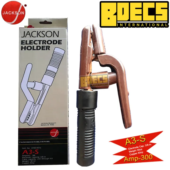 Jackson Electrode Holder Heavy Duty A3S 300amp 1pc Lazada PH