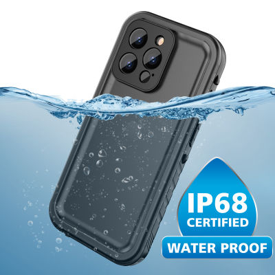 Cozycase Waterproof Case for iPhone 13 12 11 Pro Max XS SE2020 Full Sealed Diving Swimming Sport Shockproof Water Proof Cover
