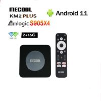 Mecool KM2/KM2 PLUS S905 Amlogic ทุกรุ่นแท้ X4 Netflix 4K กล่องสมาร์ททีวี11อุปกรณ์ทีวี BT5 Uso70d WiFi 2.4G 5G