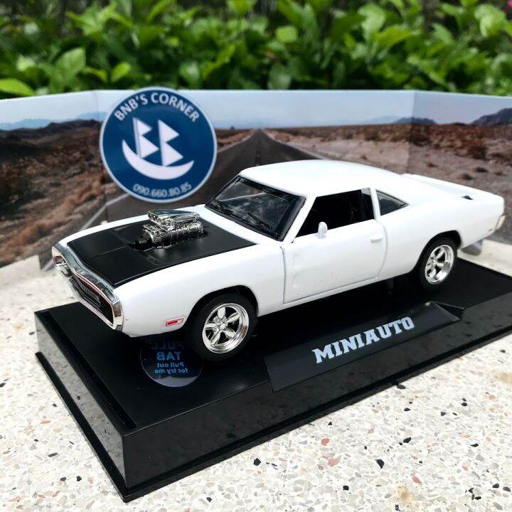 BNB's Corner] Xe mô hình 1970 Dodge Charger R/T tỷ lệ 1:32 Mini Auto - Full  box 