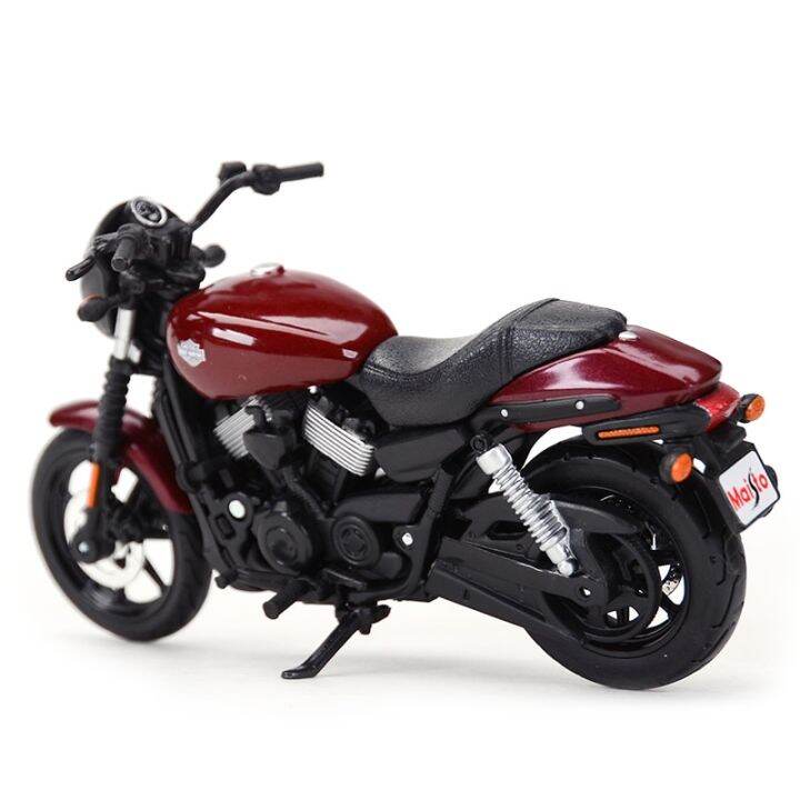 maisto-1-18-harley-davidson-2015ถนน750ยานพาหนะหล่อตายสะสมงานอดิเรกของเล่นแบบจำลองรถมอเตอร์ไซค์