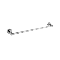 Single Towel Bar Towel Rack Bathroom Towel Holder Full Copper Chrome Plating Bathroom Kitchen Towel Holder Dual Towel Rod Rustproof Wall Mount Brushed