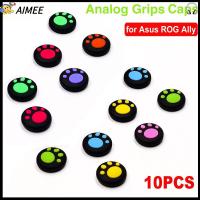 AIMEE 10pcs ตัวป้องกันตัวควบคุมเกม ฝาโยก ซิลิโคนทำจากซิลิโคน กรงเล็บแมวแมว ฝาครอบจอยสติ๊ก มืออาชีพอย่างมืออาชีพ ออกแบบตามหลักสรีรศาสตร์ ด้ามจับแบบอนาล็อก ASUS ROG Ally