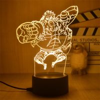luffy nami Sanji Zoro Ace Chopper 3D โคมไฟ LED Night Light ตกแต่งห้อง nightlights อะนิเมะ lampara ตกแต่งโคมไฟตั้งโต๊ะกำหนดค่า...
