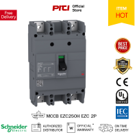 Schneider เซอร์กิตเบรกเกอร์ สวิตช์ ตัดตอนอัตโนมัติ MCCB EZC250H2 EZC ชนิด 2 โพล ขนาดเฟรม 250A (36kA)